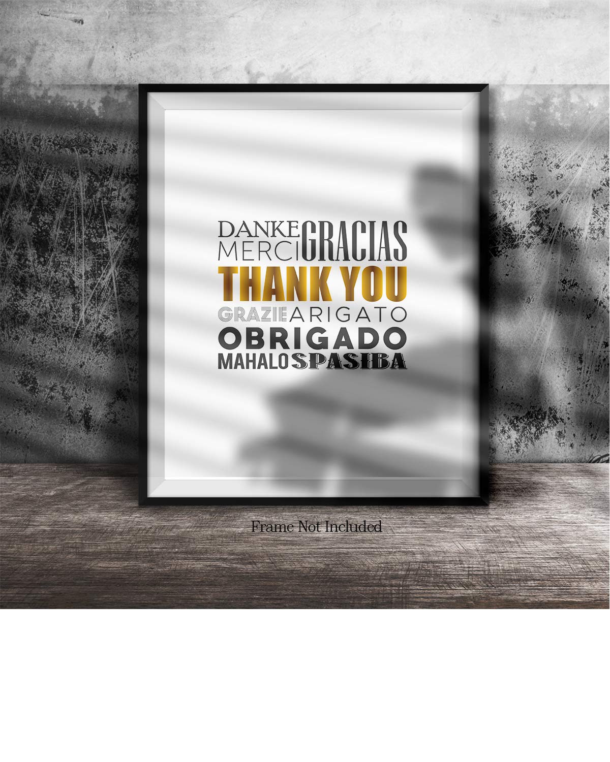 Amazon.com: Thank You In Different Languages - Wall Decor Art